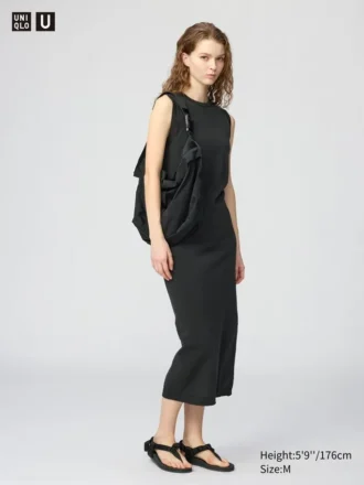 3D Knit bomullsklänning för dam