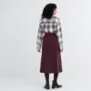3D Knit kjol i Souffle Yarn för dam
