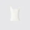 3D Knit ribbad ärmlös tröja för dam 3D Knit ribbad ärmlös tröja för dam