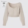 3D Knit-volymtröja med långärmade ärmar för dam