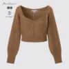 3D Knit-volymtröja med långärmade ärmar för dam