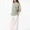 AIRism bomullst-shirt för herr | Ärmlös