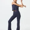 AIRism mjuka ribbade flare-leggings för dam