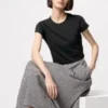 AIRism Soft Cropped T-shirt för dam