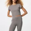 AIRism Soft Cropped T-shirt för dam