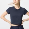 AIRism Soft Cropped T-shirt för dam