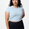 AIRism Soft Cropped T-shirt för dam