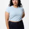 AIRism Soft Cropped T-shirt för dam