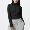 AIRism Soft Half-Zip T-shirt för dam