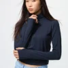 AIRism Soft Half-Zip T-shirt för dam