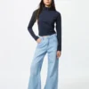 AIRism Soft Half-Zip T-shirt för dam
