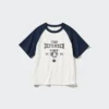 AIRism-T-shirt med kort ärm och tryck för barn AIRism-T-shirt med kort ärm och tryck för barn