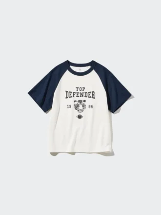 AIRism-T-shirt med kort ärm och tryck för barn