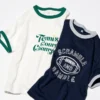 AIRism-T-shirt med kort ärm och tryck för damer AIRism-T-shirt med kort ärm och tryck för damer