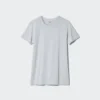 AIRism-T-shirt med rund hals för herr