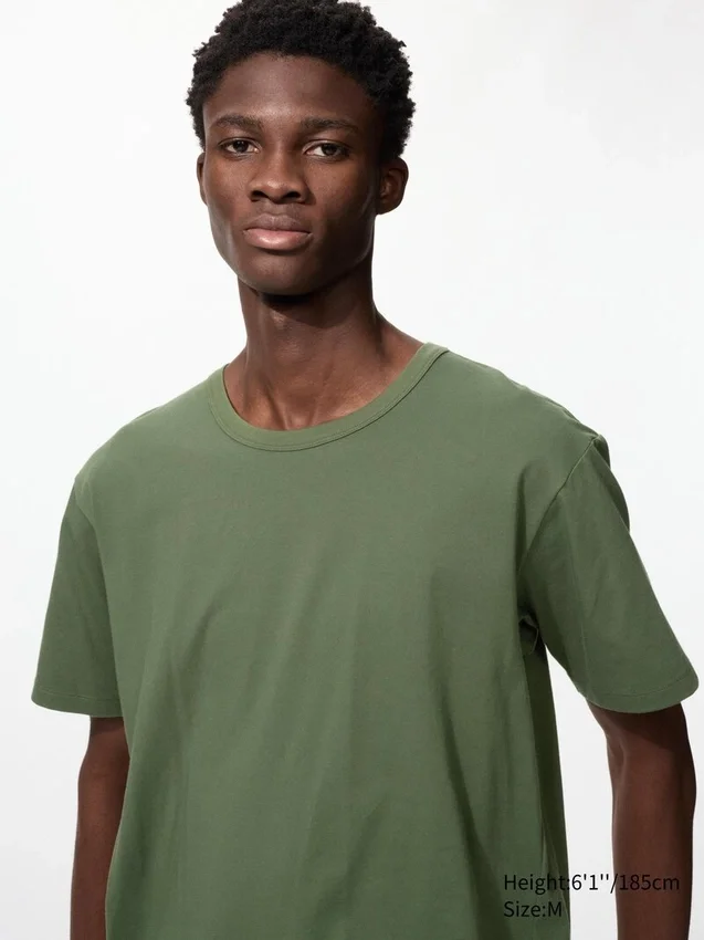 AIRism-T-shirtar i bomull för herr AIRism-T-shirtar i bomull för herr