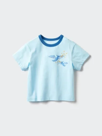 Baby Baby AIRism bomullst-shirt | Dinosaurie