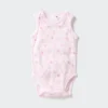 Baby Baby bomullsbodys utan ärmar | Tryckt Baby Baby bomullsbodys utan ärmar | Tryckt