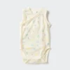 Baby Baby Cotton Mesh Sleeveless Bodys | Öppen framsida | Tryckt Baby Baby Cotton Mesh Sleeveless Bodys | Öppen framsida | Tryckt