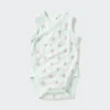 Baby Baby Cotton Mesh Sleeveless Bodys | Öppen framsida | Tryckt Baby Baby Cotton Mesh Sleeveless Bodys | Öppen framsida | Tryckt