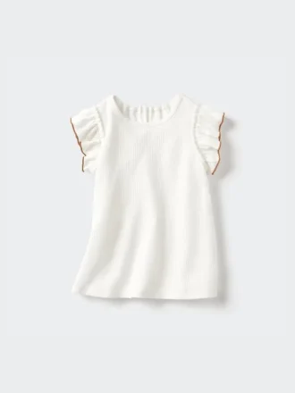 Baby Baby Dry T-shirt med volangärmar