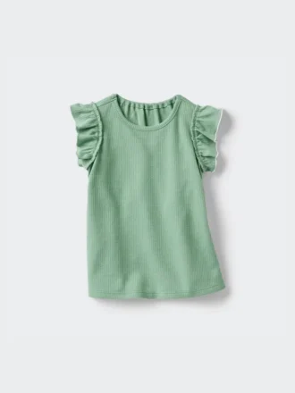 Baby Baby Dry T-shirt med volangärmar