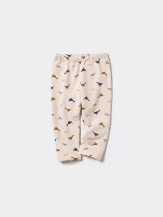 Baby Baby Fleece-leggings med tryck