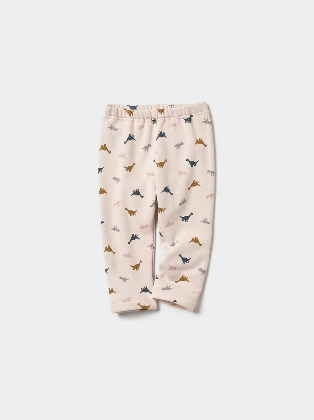 Baby Baby Fleece-leggings med tryck Baby Baby Fleece-leggings med tryck
