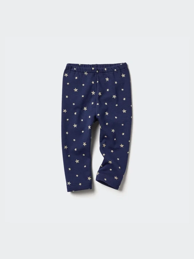Baby Baby Fleece-leggings med tryck Baby Baby Fleece-leggings med tryck