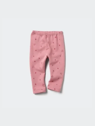 Baby Baby Fleece-leggings med tryck