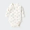 Baby Baby långärmat Bodys | Tryckt | Öppen framtill