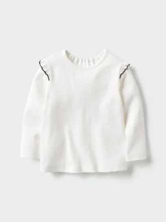 Baby Baby T-shirt med volanger | Långärmat