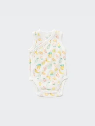 Baby Joy of Print bomullsbodys med nätfoder Baby Joy of Print bomullsbodys med nätfoder