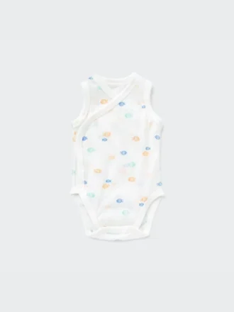 Baby Joy of Print bomullsbodys med nätfoder Baby Joy of Print bomullsbodys med nätfoder