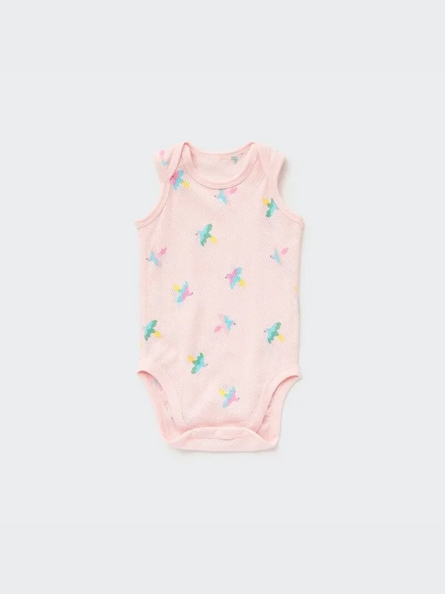 Baby Joy of Print bomullsbodys med nätfoder Baby Joy of Print bomullsbodys med nätfoder