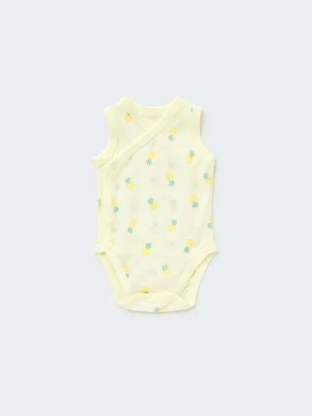 Baby Joy of Print bomullsbodys med nätfoder Baby Joy of Print bomullsbodys med nätfoder