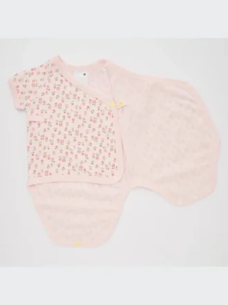 Baby Joy of Print kortärmad Bodys (blomma)