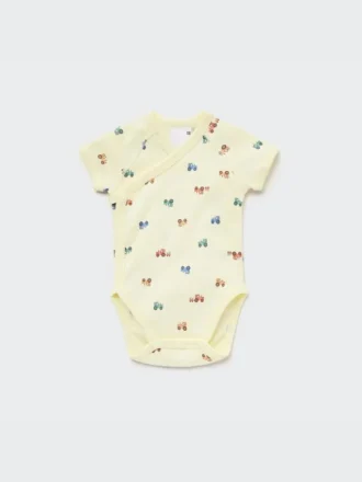 Baby Joy of Print kortärmad Bodys (traktor)