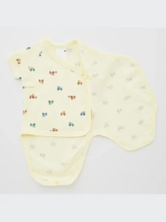 Baby Joy of Print kortärmad Bodys (traktor)