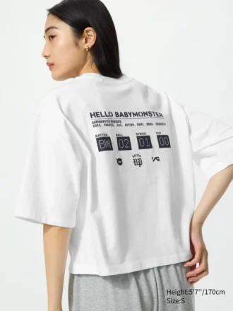 Babymonster UT Cropped Graphic T-shirt för dam