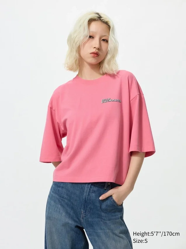 Babymonster UT Cropped Graphic T-shirt för dam Babymonster UT Cropped Graphic T-shirt för dam
