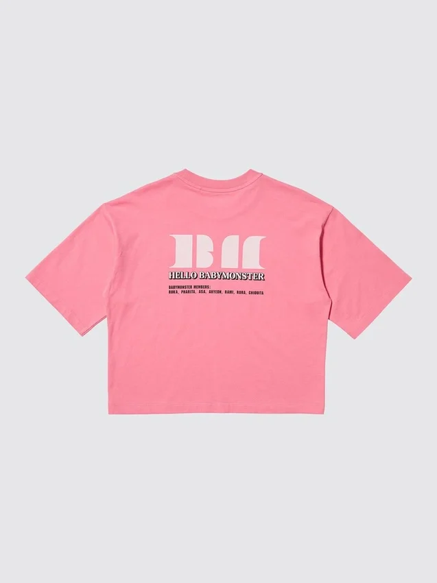 Babymonster UT Cropped Graphic T-shirt för dam Babymonster UT Cropped Graphic T-shirt för dam