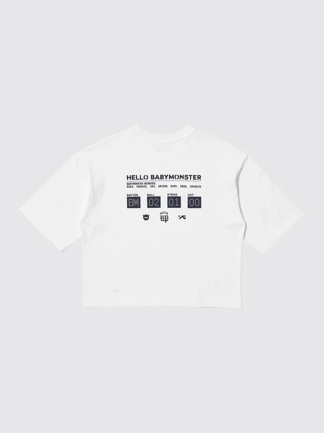 Babymonster UT Cropped Graphic T-shirt för dam Babymonster UT Cropped Graphic T-shirt för dam