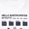 Babymonster UT Cropped Graphic T-shirt för dam Babymonster UT Cropped Graphic T-shirt för dam