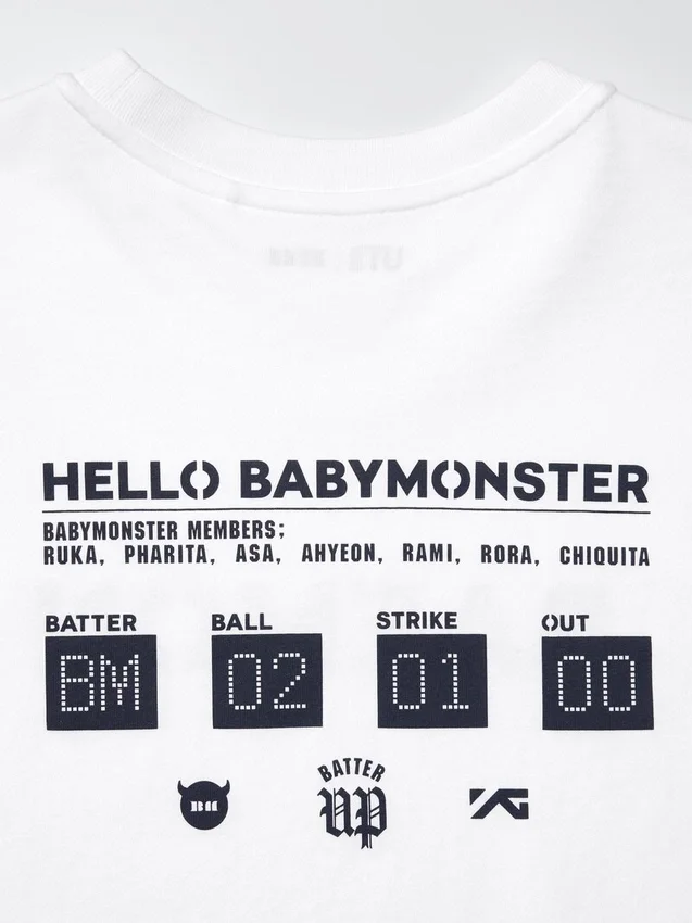 Babymonster UT Cropped Graphic T-shirt för dam Babymonster UT Cropped Graphic T-shirt för dam