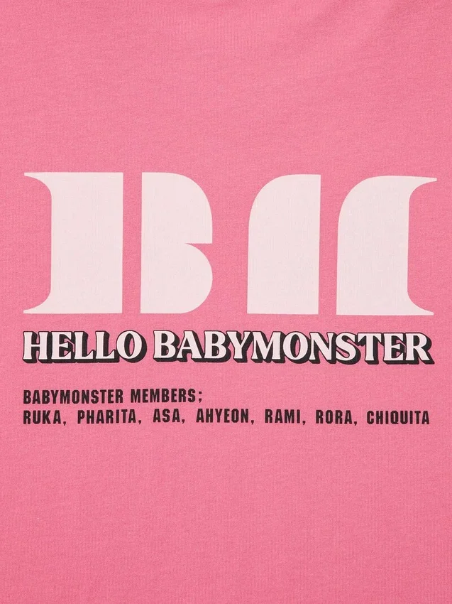 Babymonster UT Cropped Graphic T-shirt för dam Babymonster UT Cropped Graphic T-shirt för dam