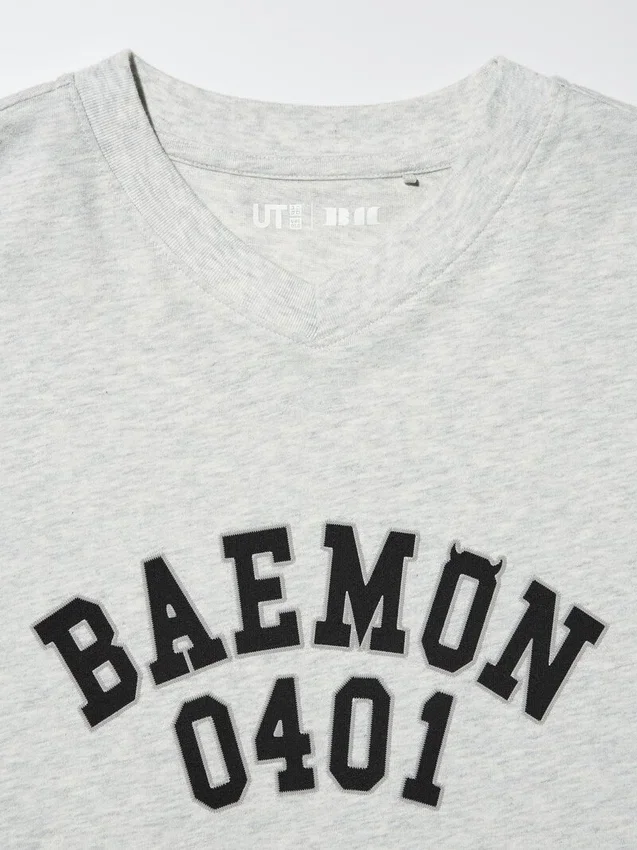 Babymonster UT kort T-shirt med tryck för damer | V-ringning Babymonster UT kort T-shirt med tryck för damer | V-ringning