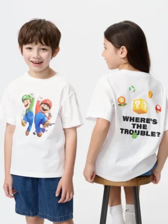 Barn-T-shirtar med motiv från filmen Super Mario Galaxy