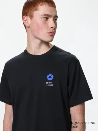 Blå Lock UT-T-shirt för herr