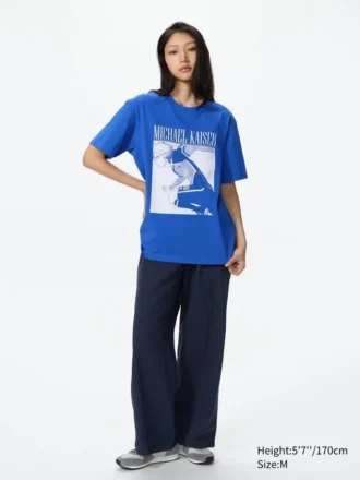 Blå Lock UT-T-shirt för herr